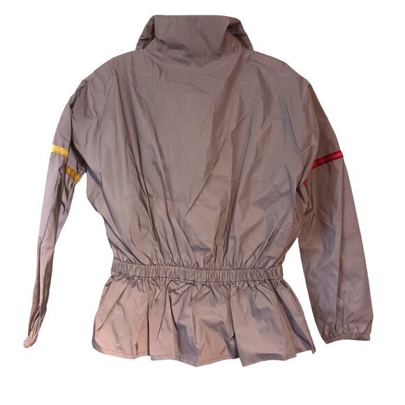 New Terez Neon‎ Glow Gear Reflective Peplum Activewear Jacket in Grey Multi, S - Picture 12 of 16